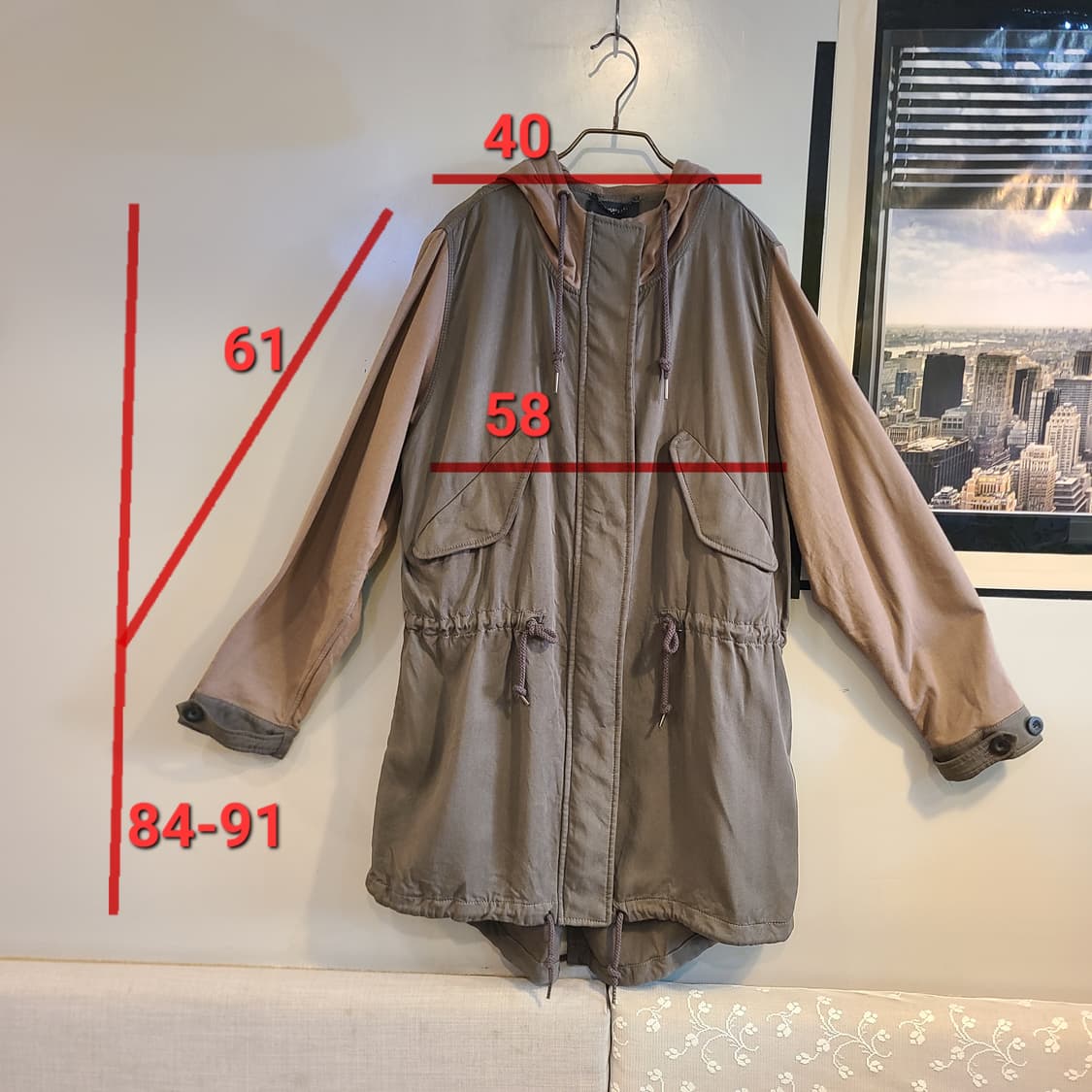 DIESEL 피시테일 야상(내피 없는 디자인) 상품이미지3