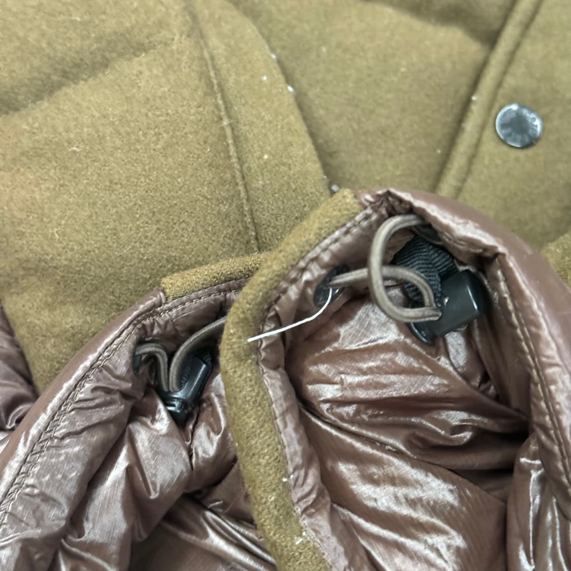 노스페이스 브라운 초코 후드 패딩 조끼  상품이미지7