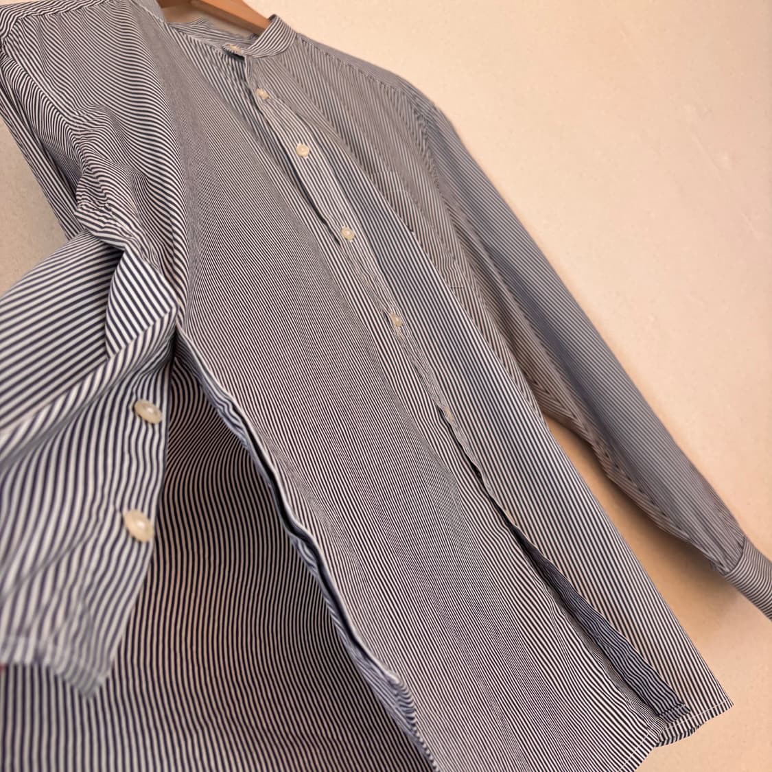 247 시리즈 셔츠 남방 박스핏 L 루즈핏 스트라이프 스판  상품이미지4
