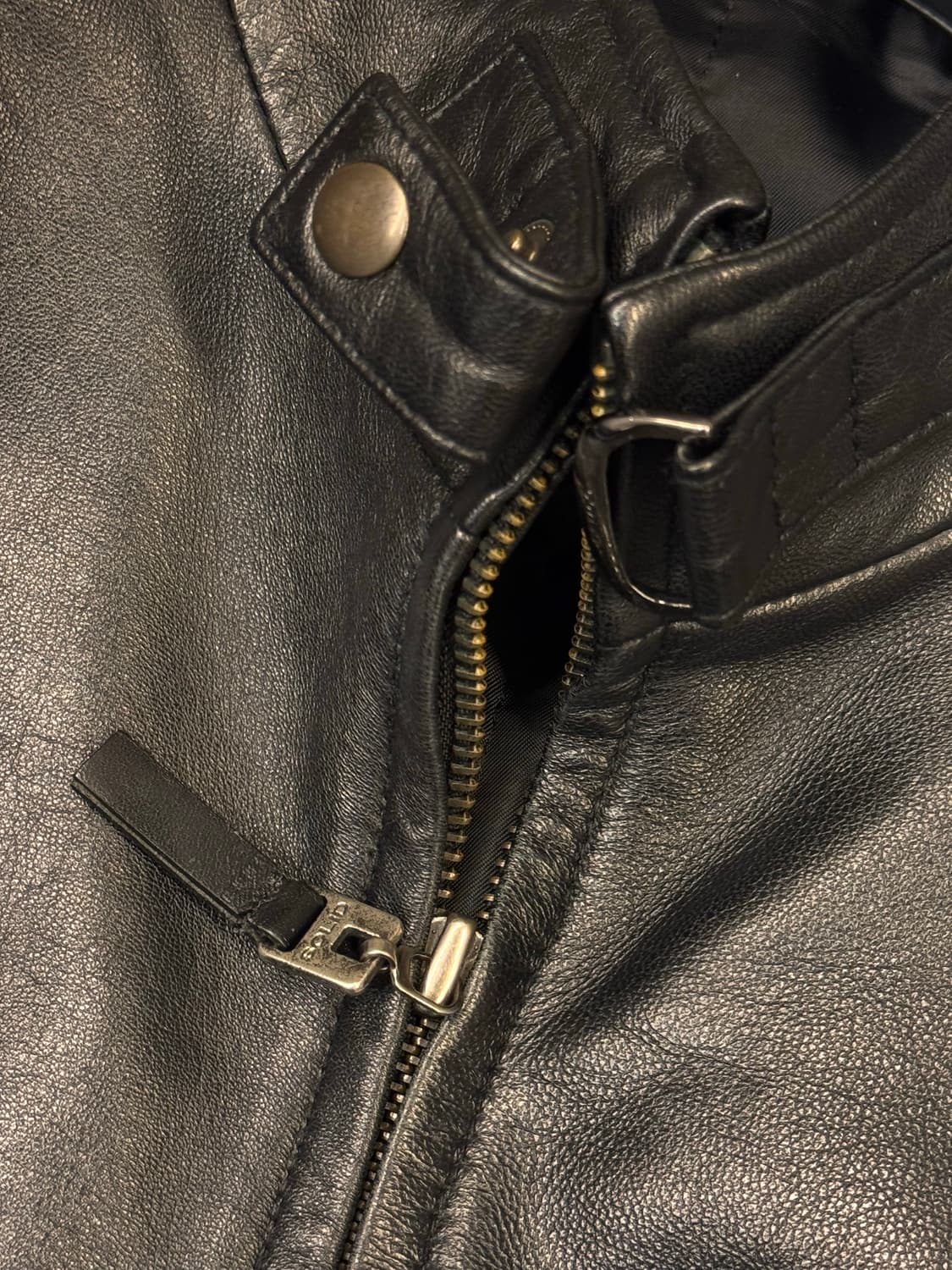 솔리드 옴므 우영미 양가죽 램스킨 싱글 라이더 자켓 블랙 상품이미지4