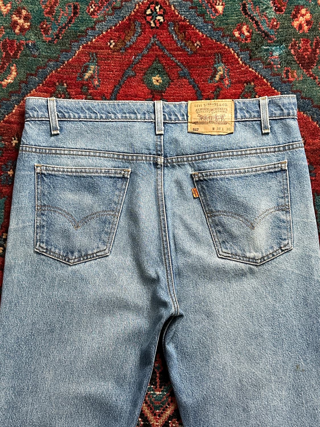 90's USA Made 빈티지 리바이스 517 오렌지탭 부츠컷 상품이미지6