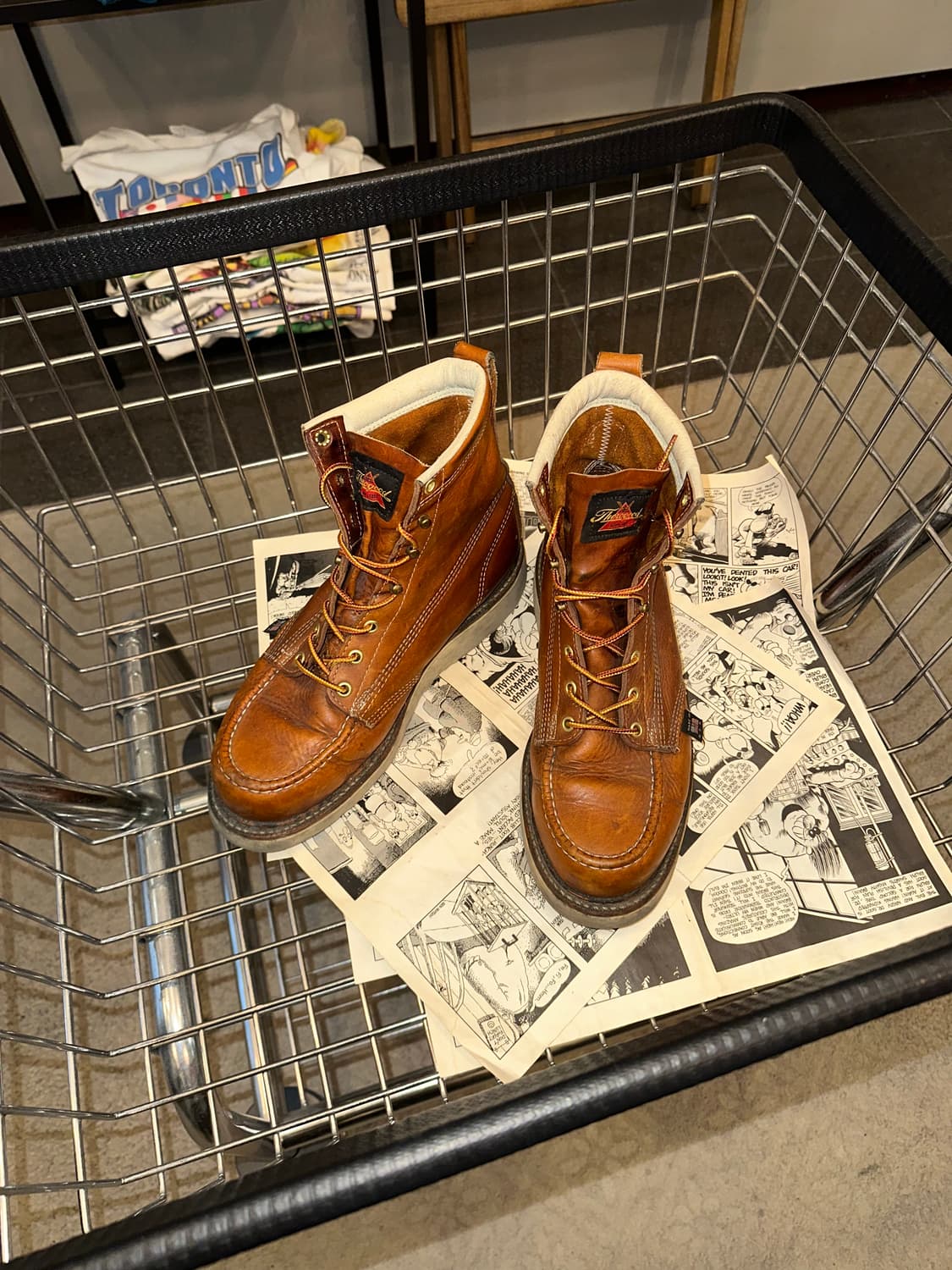Thorogood USA moc toe leather boots (9) 상품이미지4