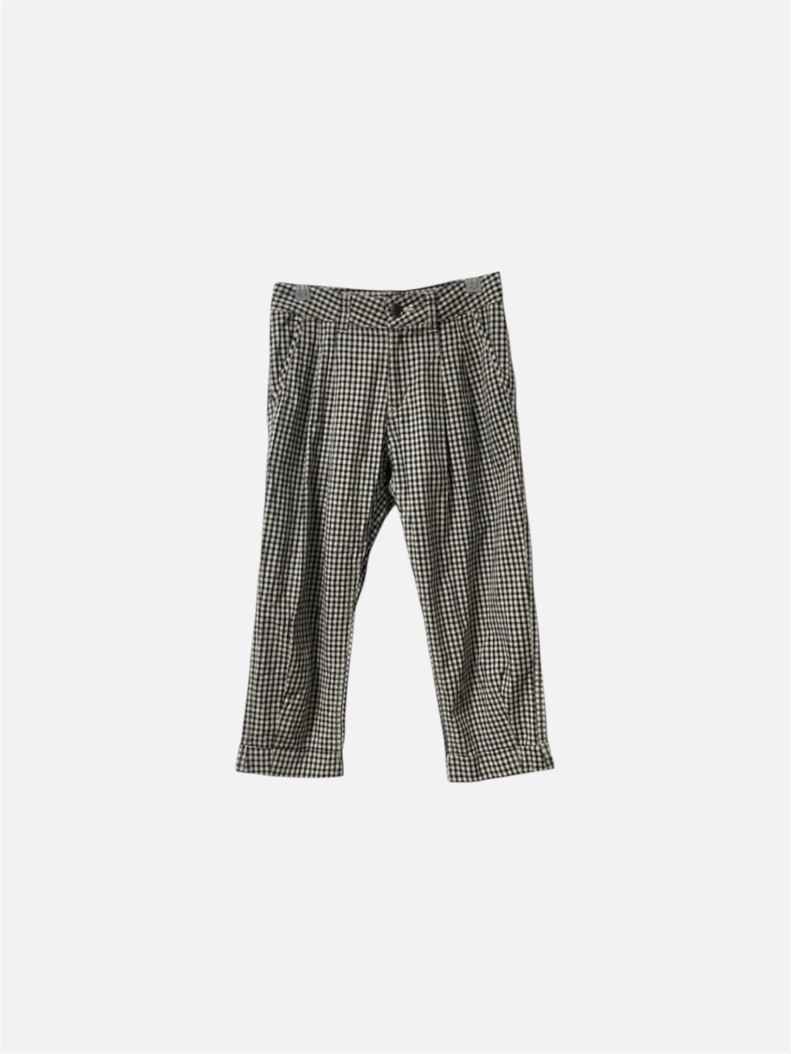 Gingham Pintuck Capri Pants 상품이미지1