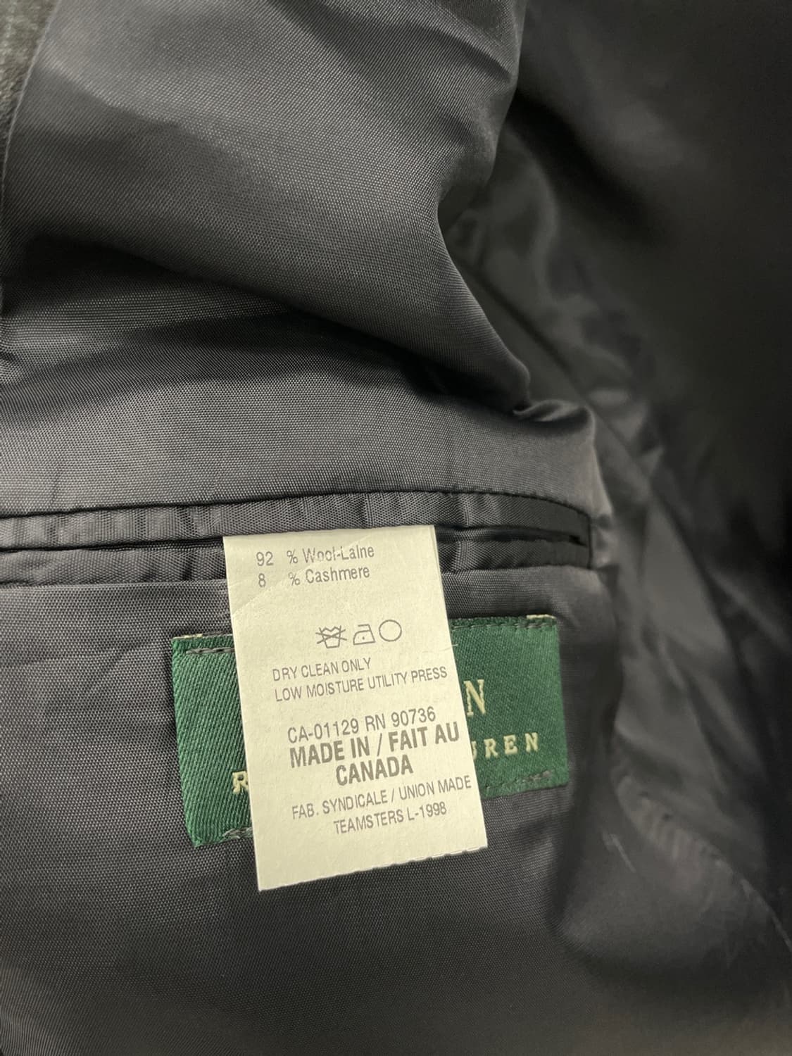 115,37) 랄프로렌 캐시미어 수트 상품이미지5