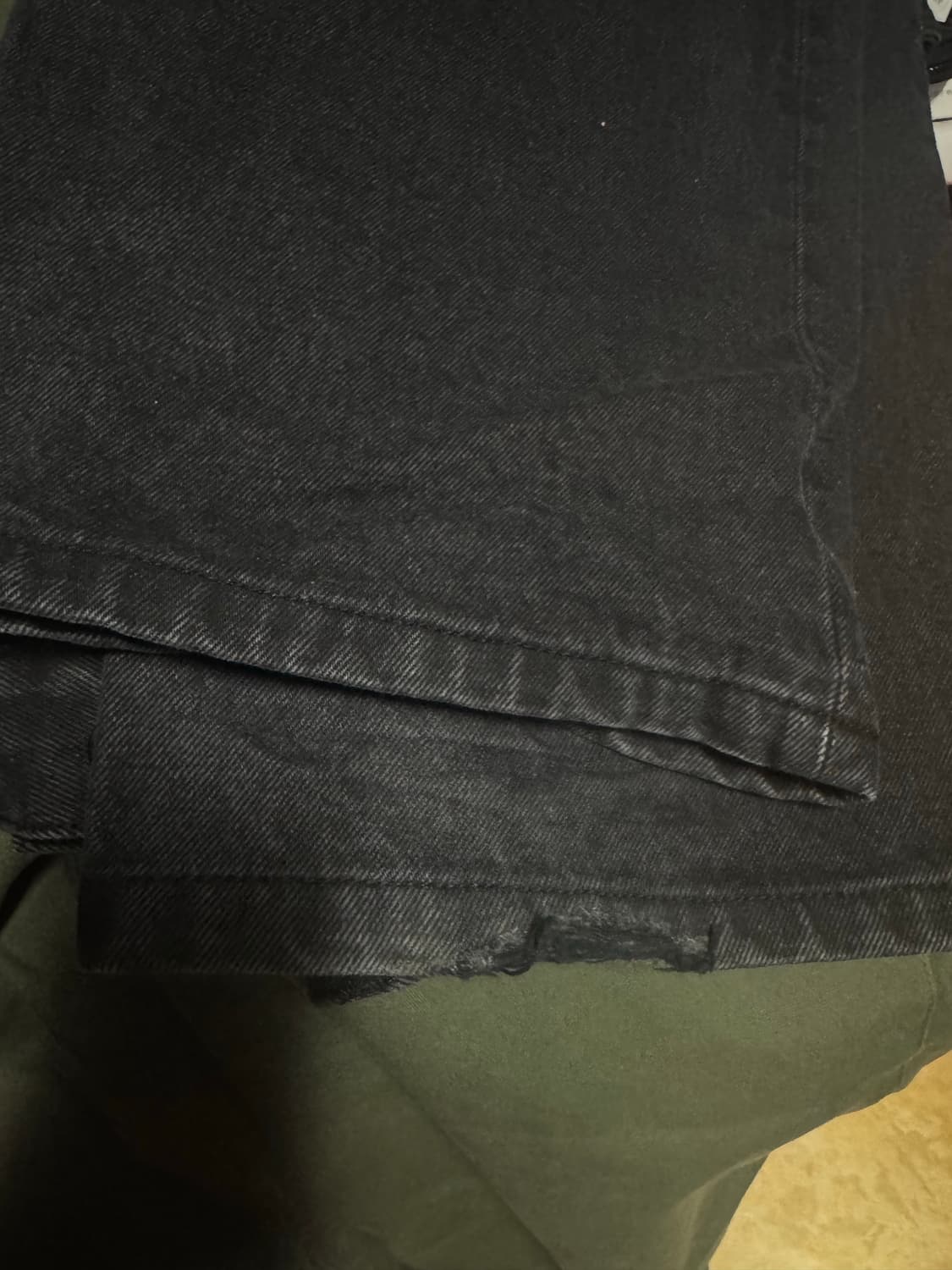 PLASTICPRODUCT 플라스틱프로덕트 워크웨어 데님 블랙 상품이미지2