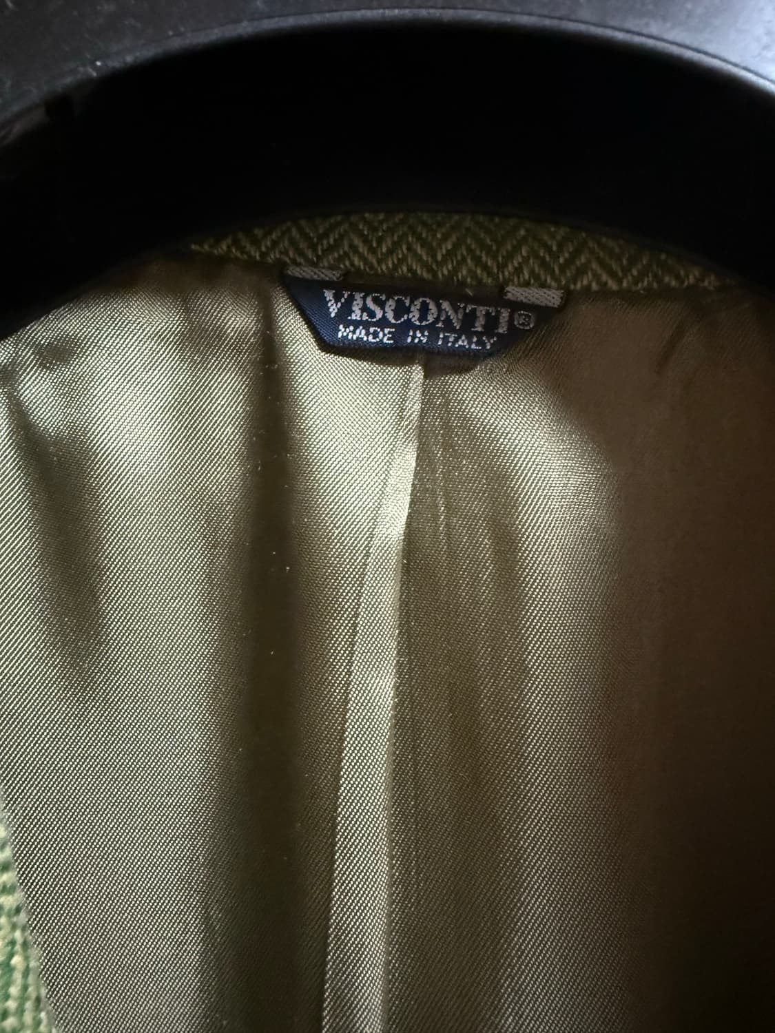 Visconti 그린 헤링본 블레이저(XL) 상품이미지4
