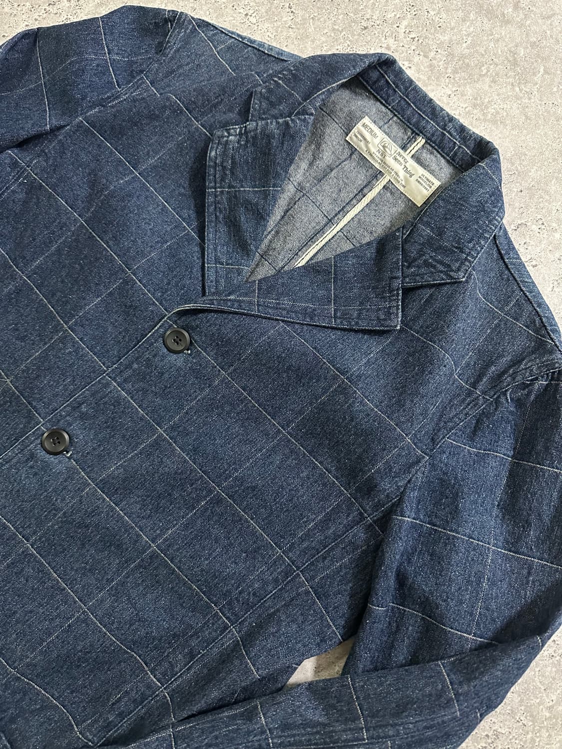 [00s] Never Seen Thing 윈도우페인 데님블레이저 /038 상품이미지1