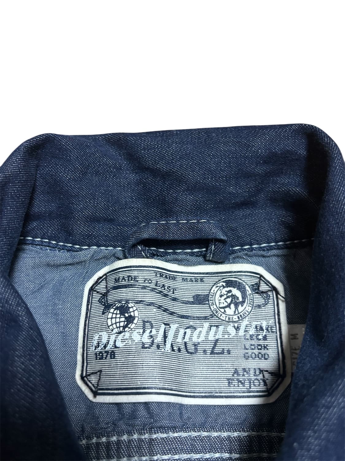 Diesel 디젤 스티치 데님 자켓 상품이미지6