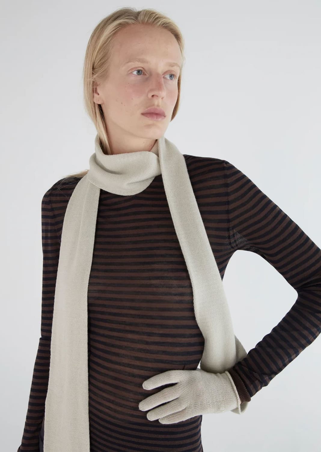 팔로마울 Flauta 장갑 머플러/오프 화이트 상품이미지2