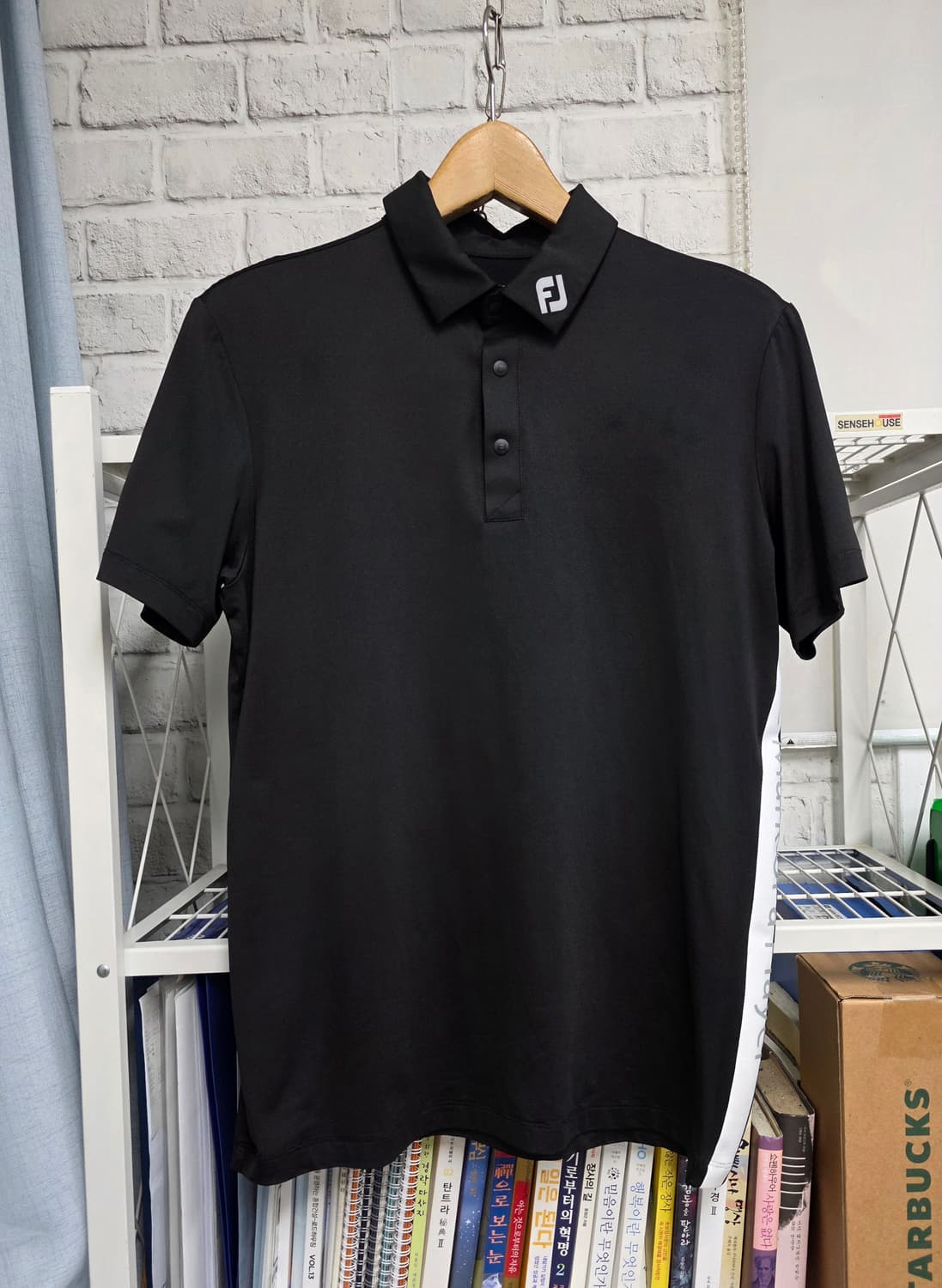 풋조이 남성 여름 골프반팔티 L 100 반팔 카라 폴로셔츠 MN13 상품이미지1