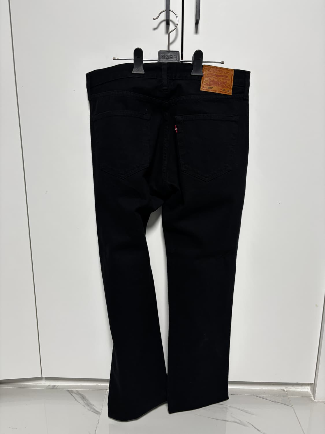 리바이스 501 흑청 데님 청바지 상품이미지2