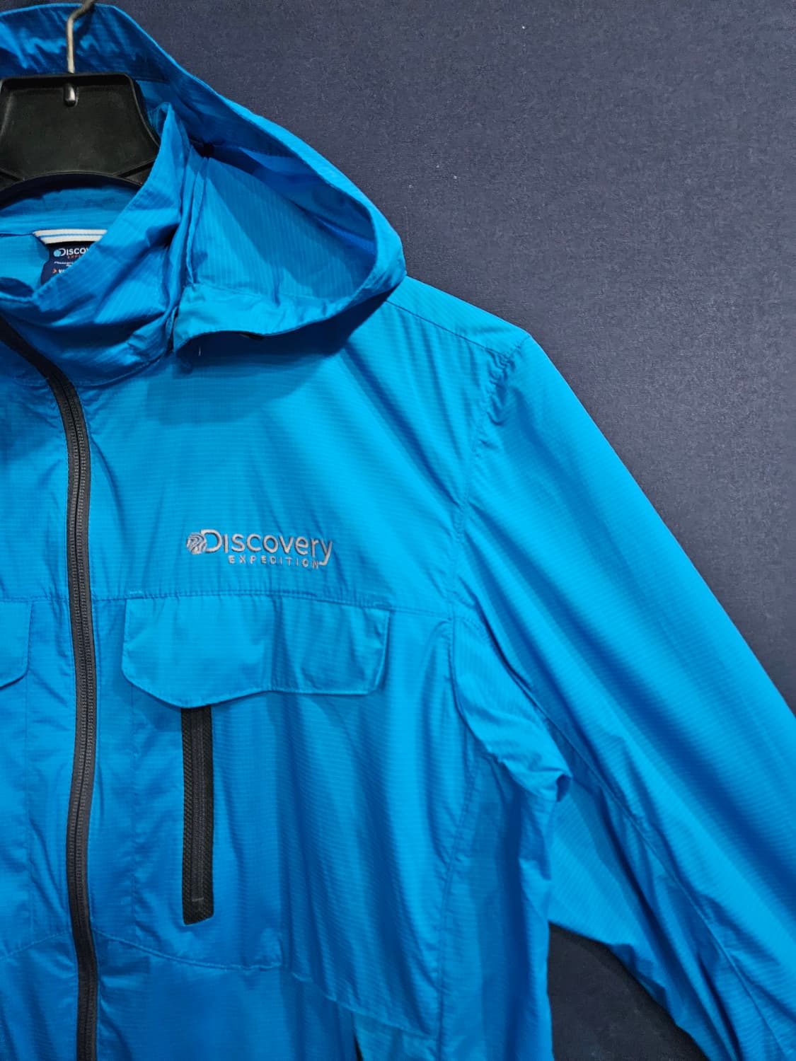 디스커버리 블루 남성 100 홑겹 바람막이 자켓  상품이미지4