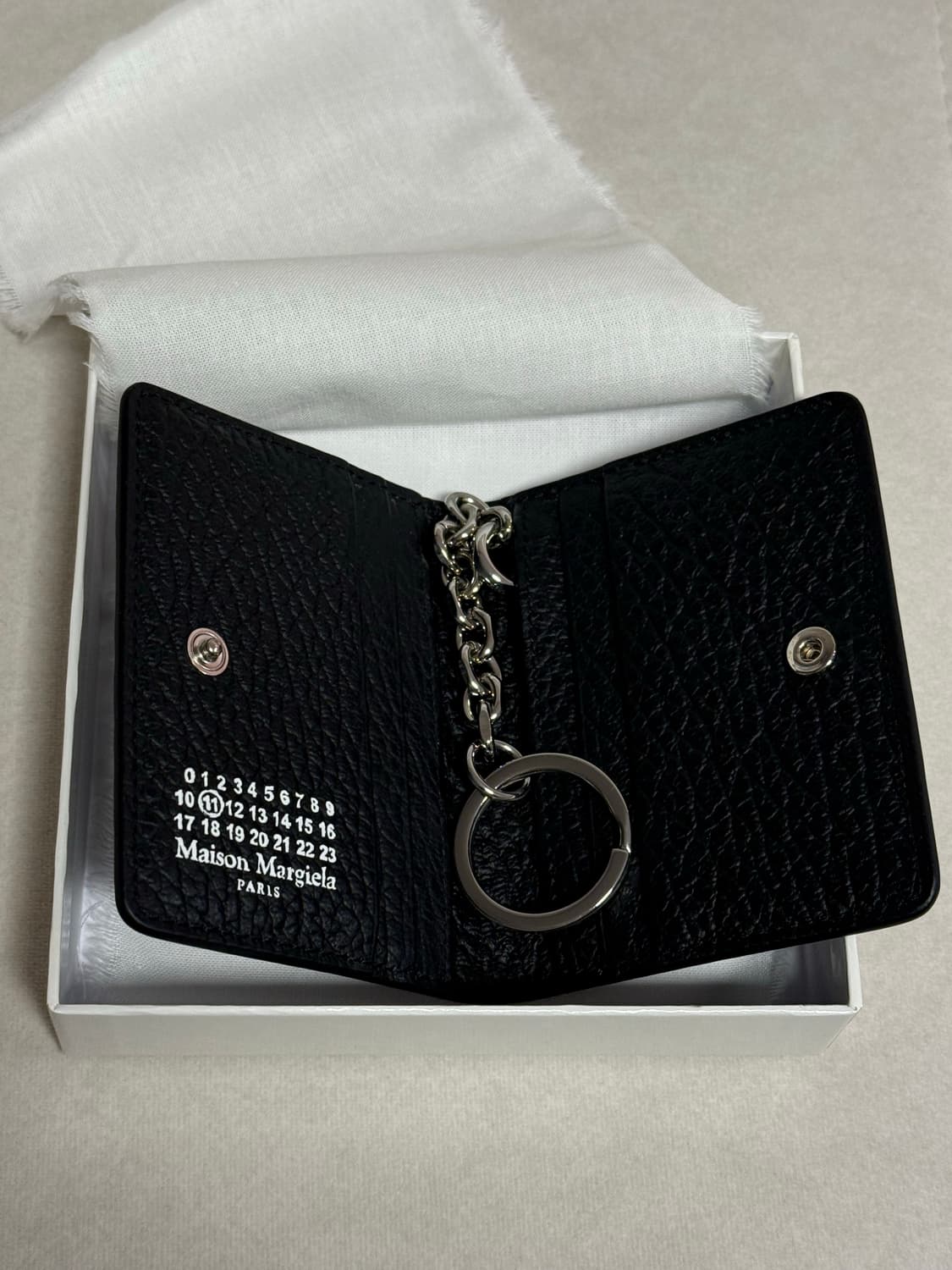 메종마르지엘라 키링 카드지갑 블랙 미니지갑 상품이미지2