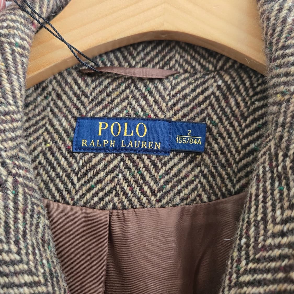 폴로 헤링본 울 코트 상품이미지2