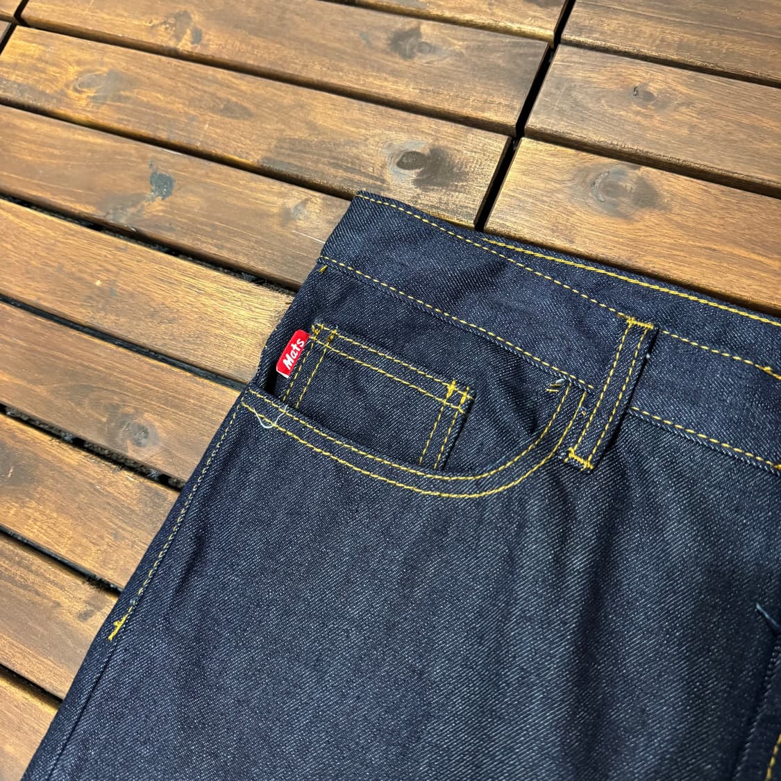 Mats 테이퍼드 진청 데님 (32)   상품이미지2