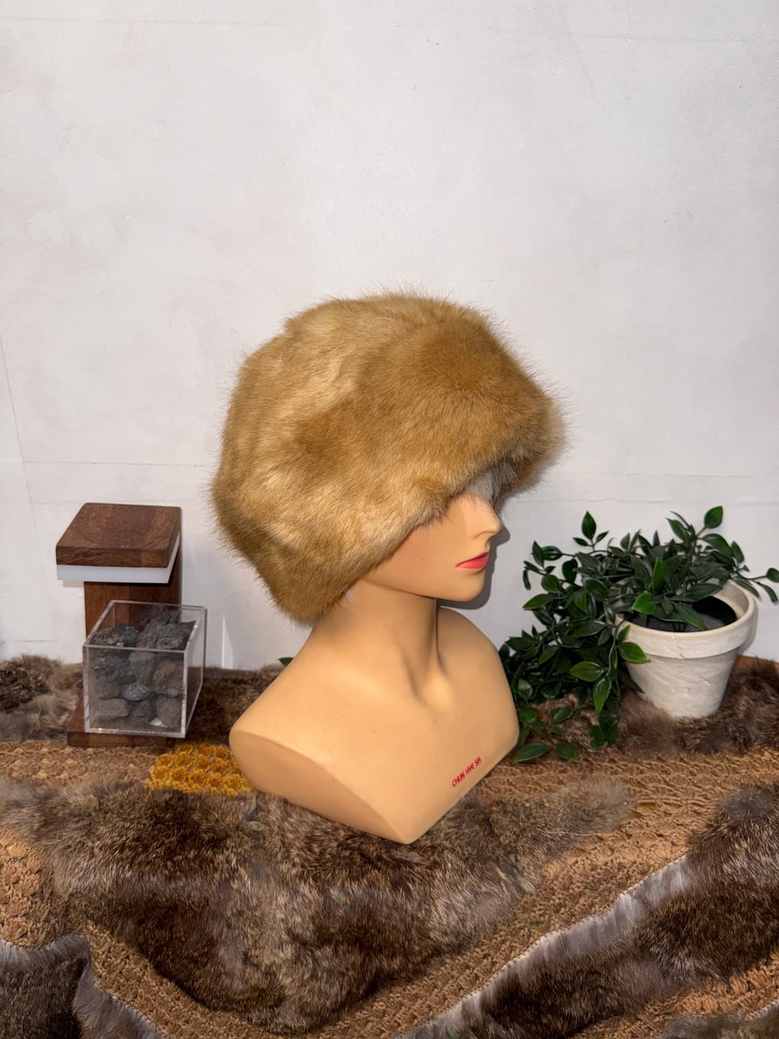 Mixed brown faux fur eskimo hat 상품이미지3