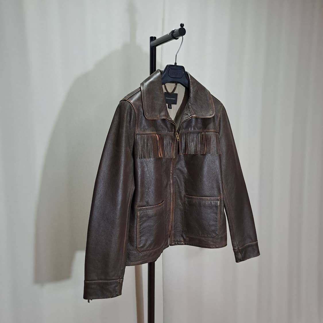 (여성) 바나나리퍼블릭 프린지 웨스턴 가죽자켓 B472 상품이미지3