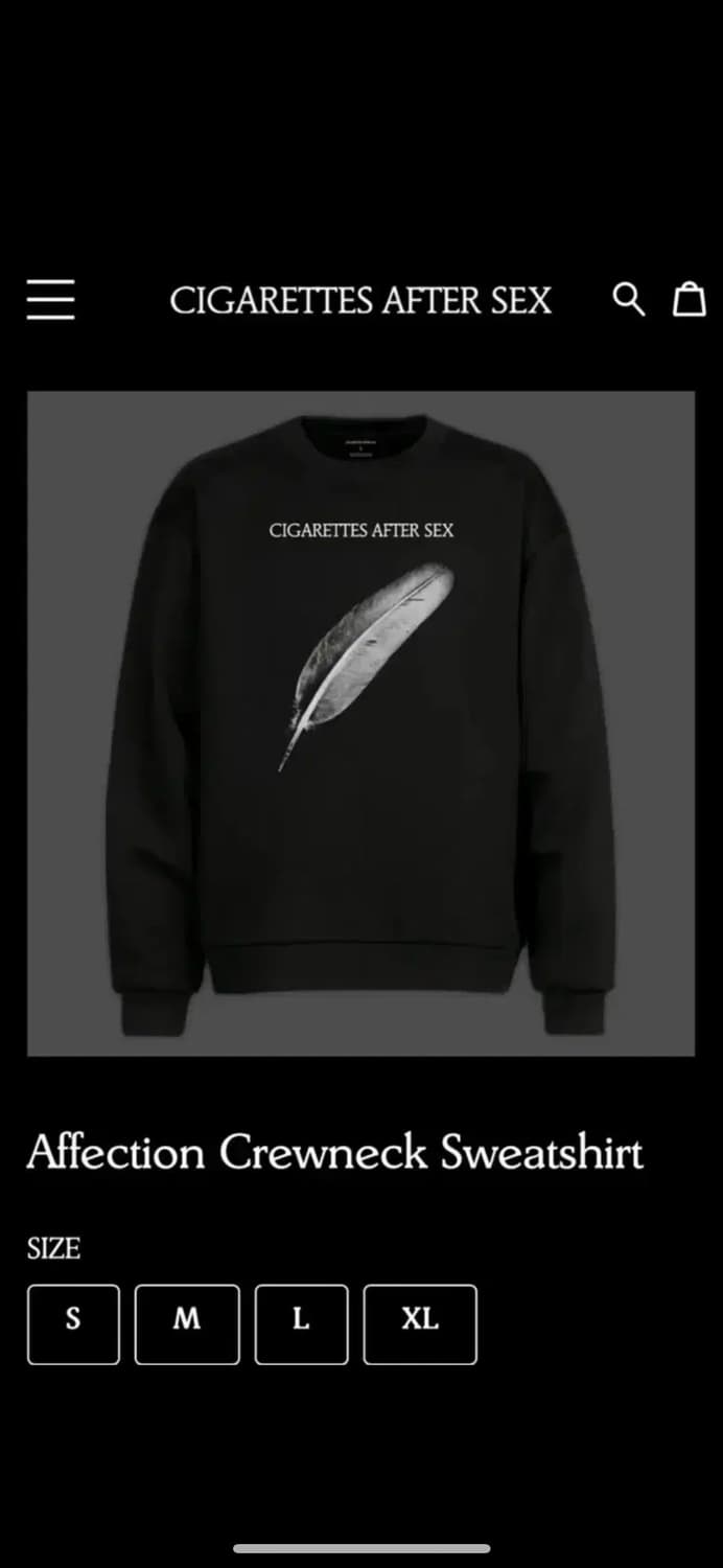 [XL]시가렛 애프터 섹스 섹후땡 스웻 상품이미지1