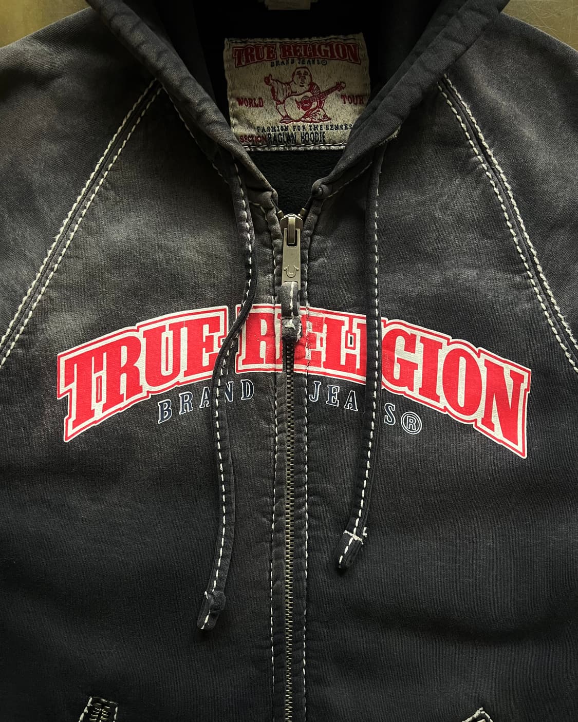 90-00s True Religion USA Hood Zip-up JK 상품이미지5