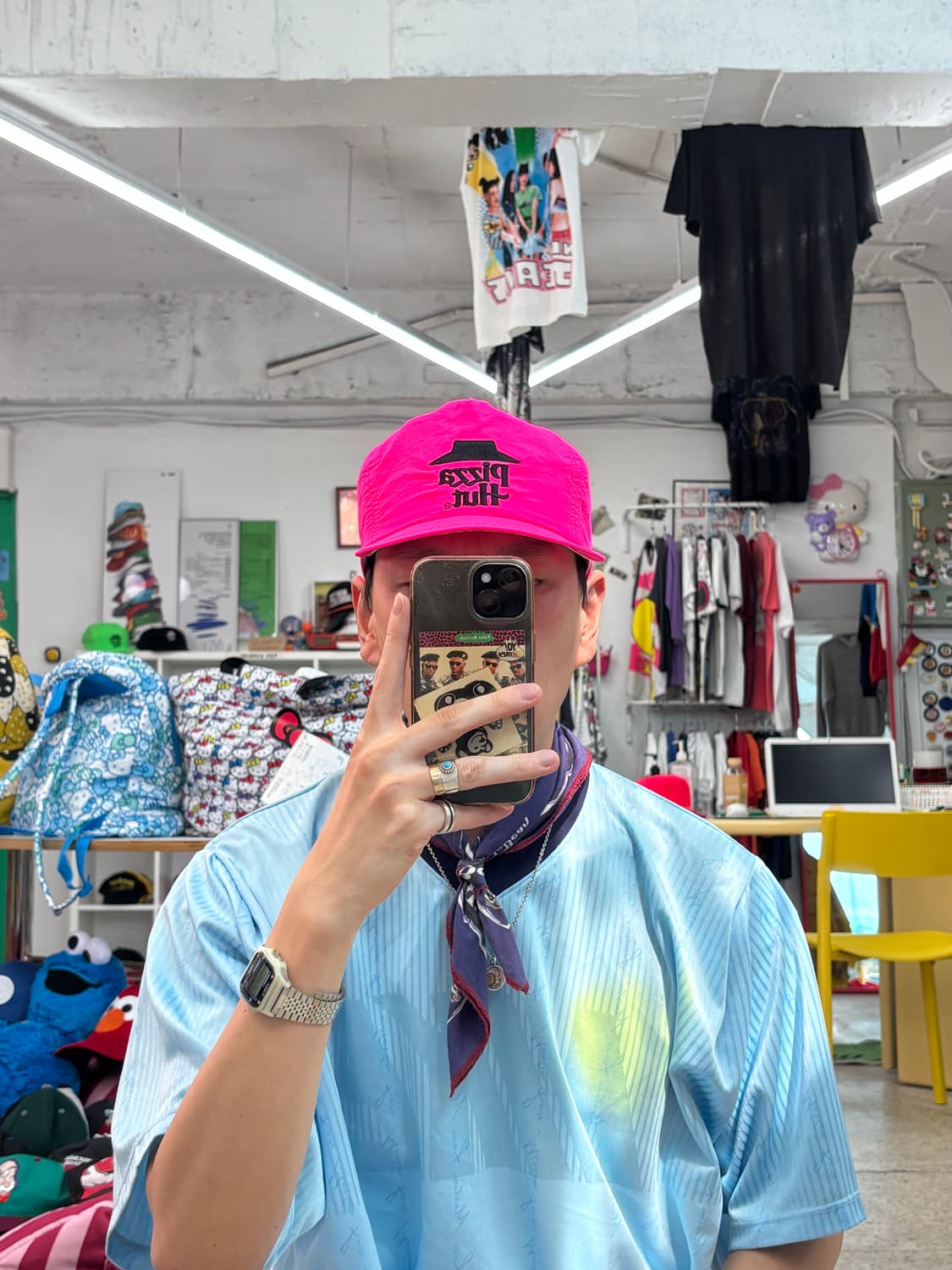 90s Pizza Hut Promo Neon Cap 상품이미지6