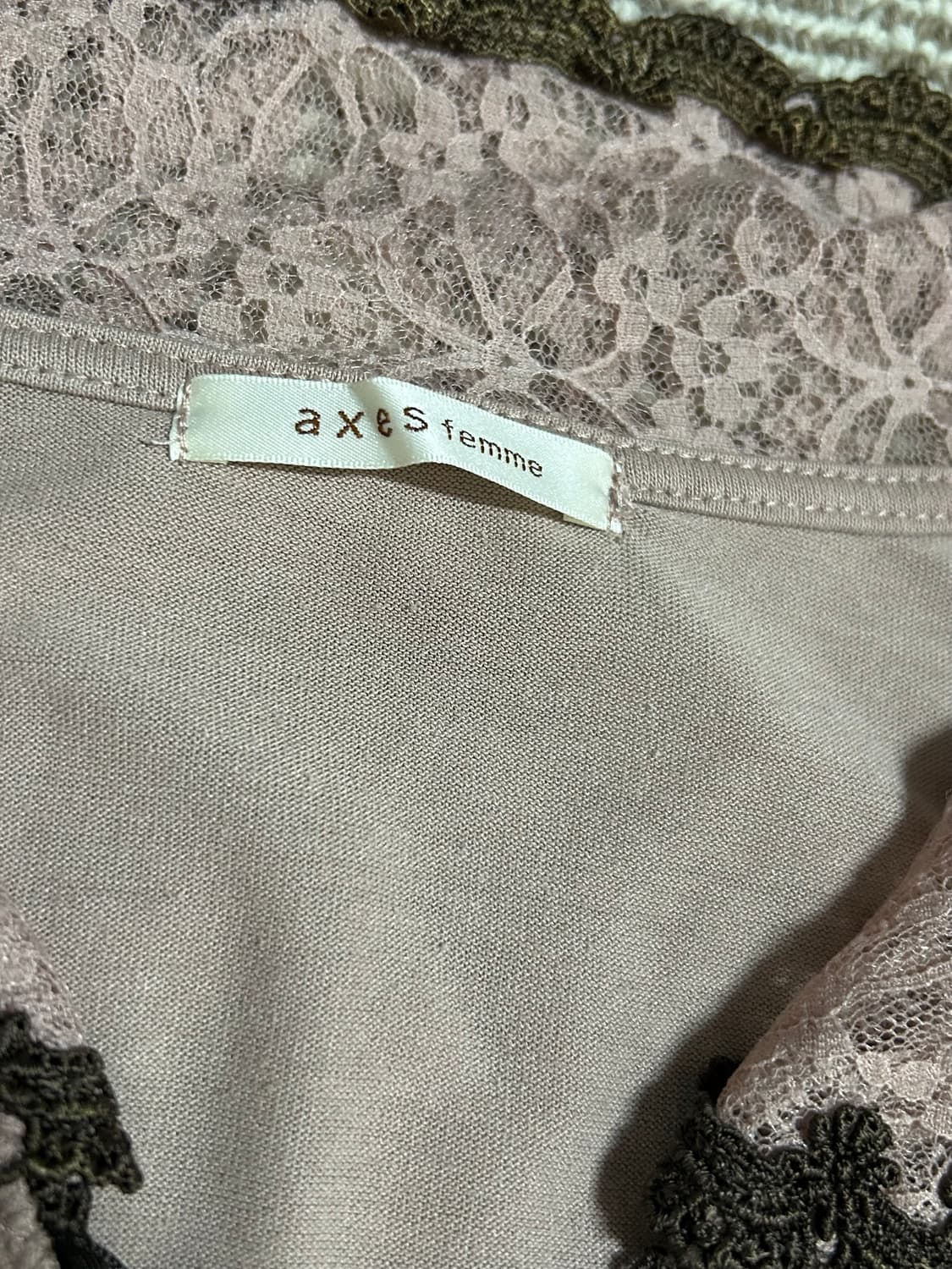 엑시즈팜 초코딸기 레이스 롱슬리브 상품이미지2