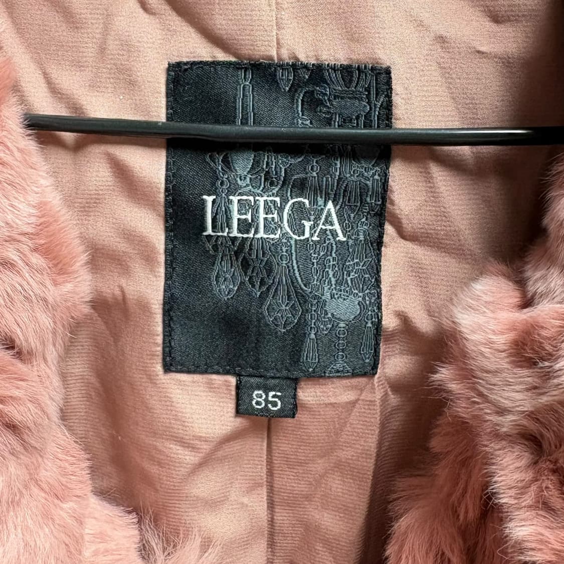 3794 렉스 토끼털 핑크 퍼조끼 상품이미지5