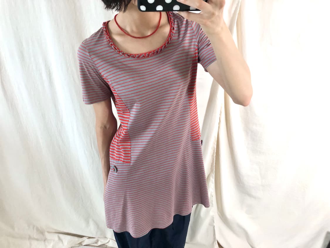 Hiroko Bis 스트라이프 미니드레스 상품이미지2