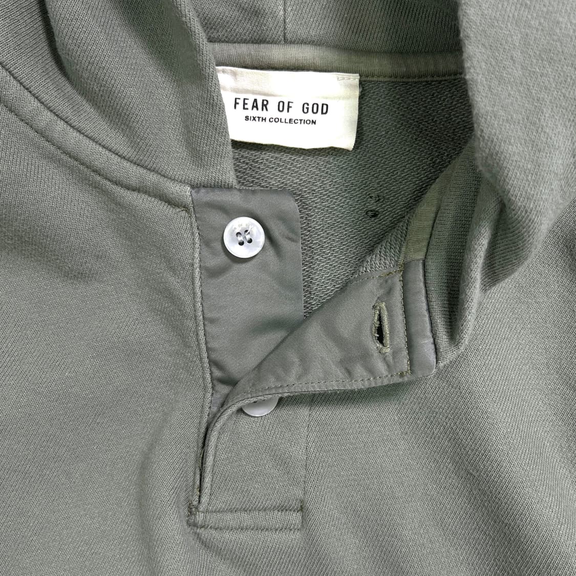 피어오브갓 식스컬렉션 에브리데이 헨리 후드티 그린 (M) 상품이미지6