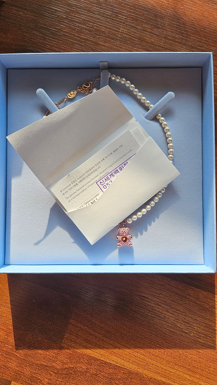 스와로브스키 테디핑크 로즈골드 새상품 상품이미지2