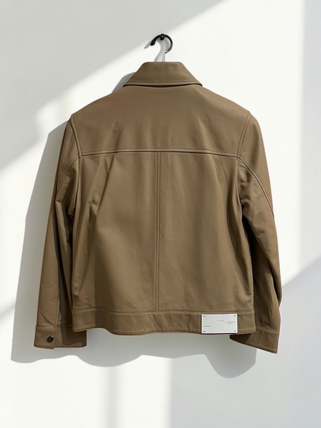이로 레더 자켓 베이지 상품이미지6
