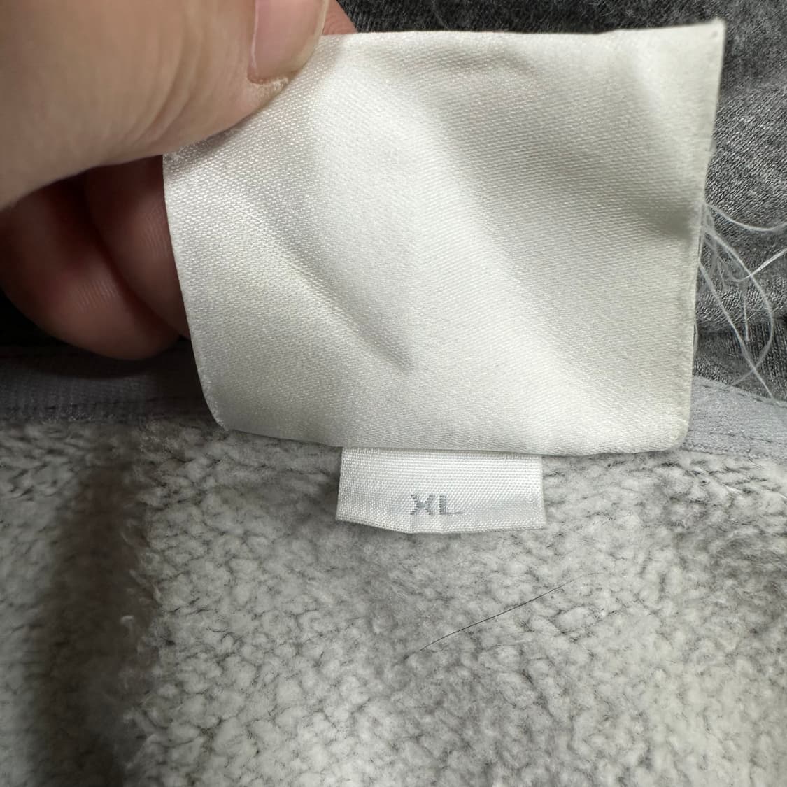 ✨ (만원 빈티지) MLB 뉴욕양키즈 그레이 약기모 후드 집업 상품이미지4