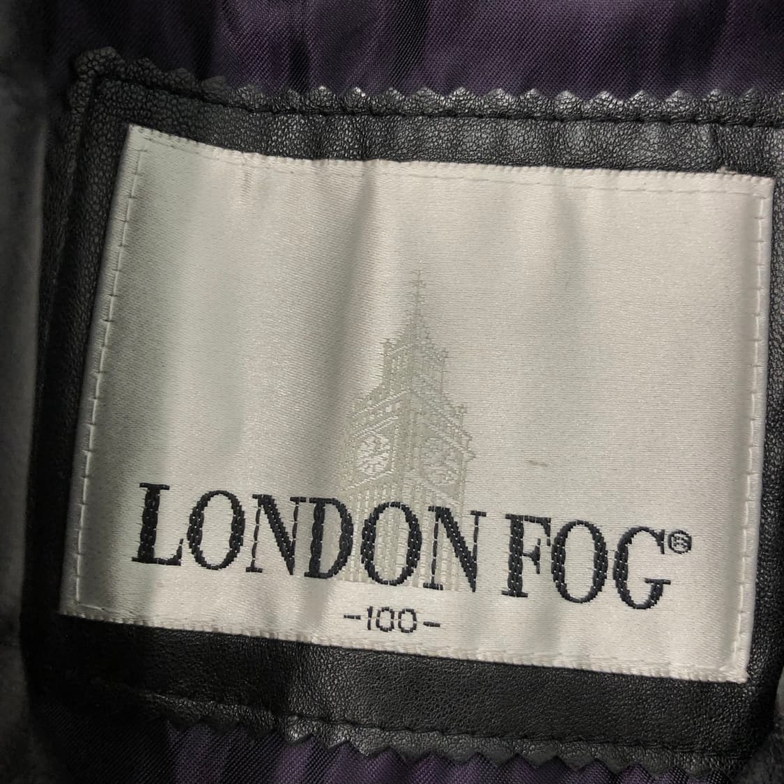 100 런던포그 양가죽 봄버 레더 가죽 자켓 상품이미지6