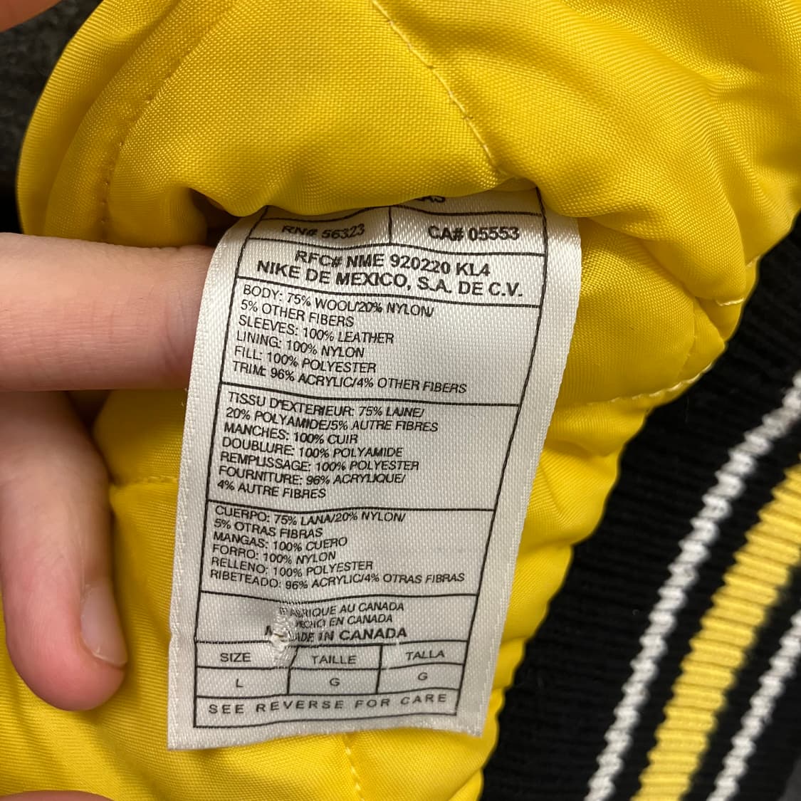 N171 90s 나이키 레더 바시티 자켓 상품이미지5