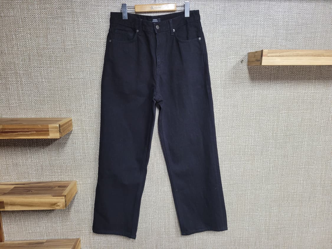 31인치 무신사스탠다드 와이드핏 청바지 흑청 새상품  상품이미지1