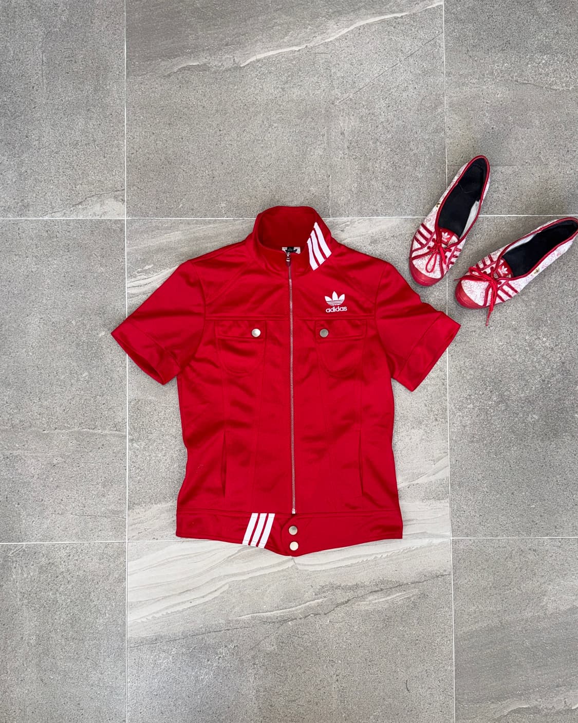 Adidas 90’s firebird track half jersey 상품이미지1