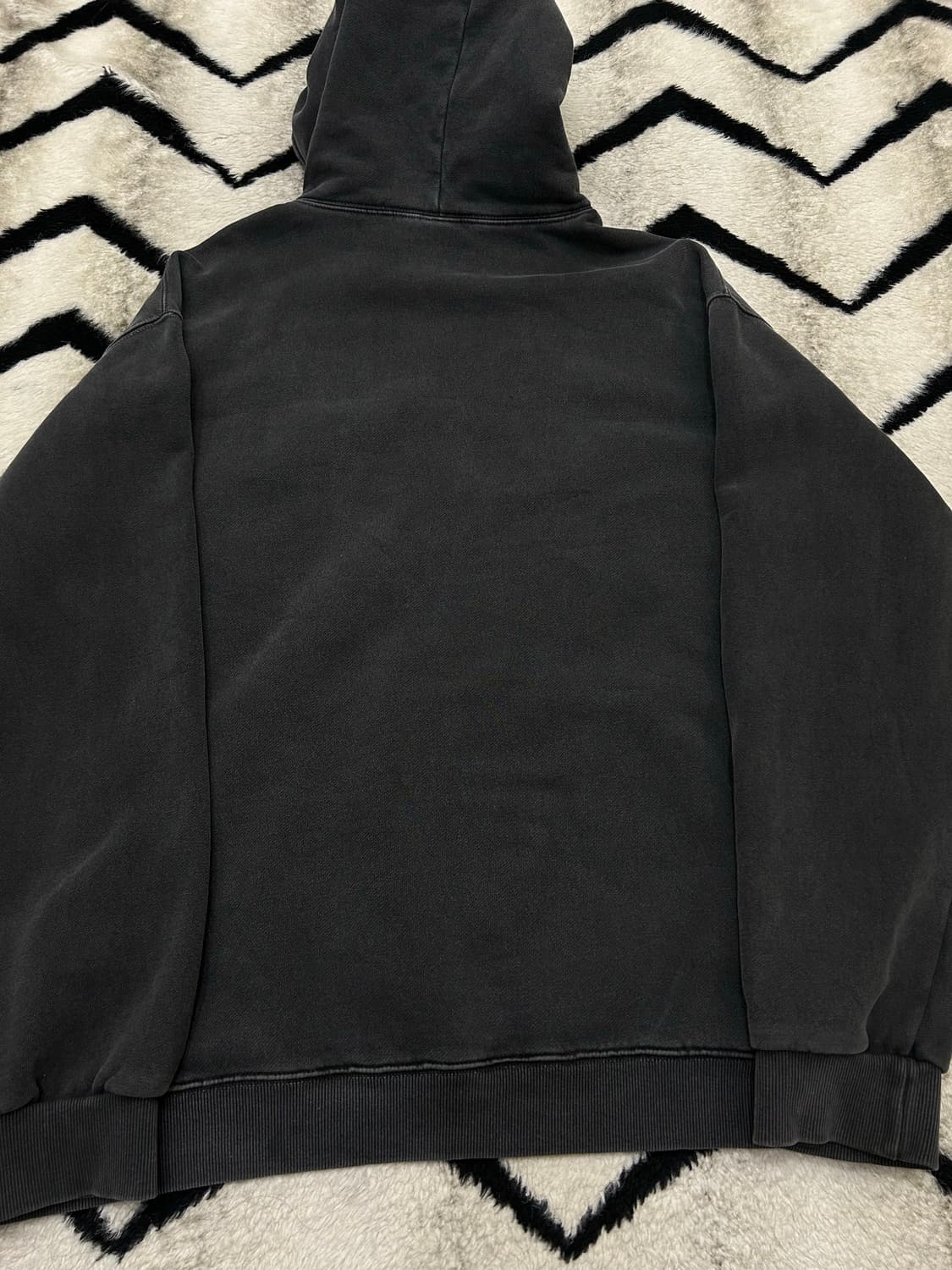 [실측XL]꼼파뇨 오버핏 홉피 피그먼트 후드/기모 상품이미지4