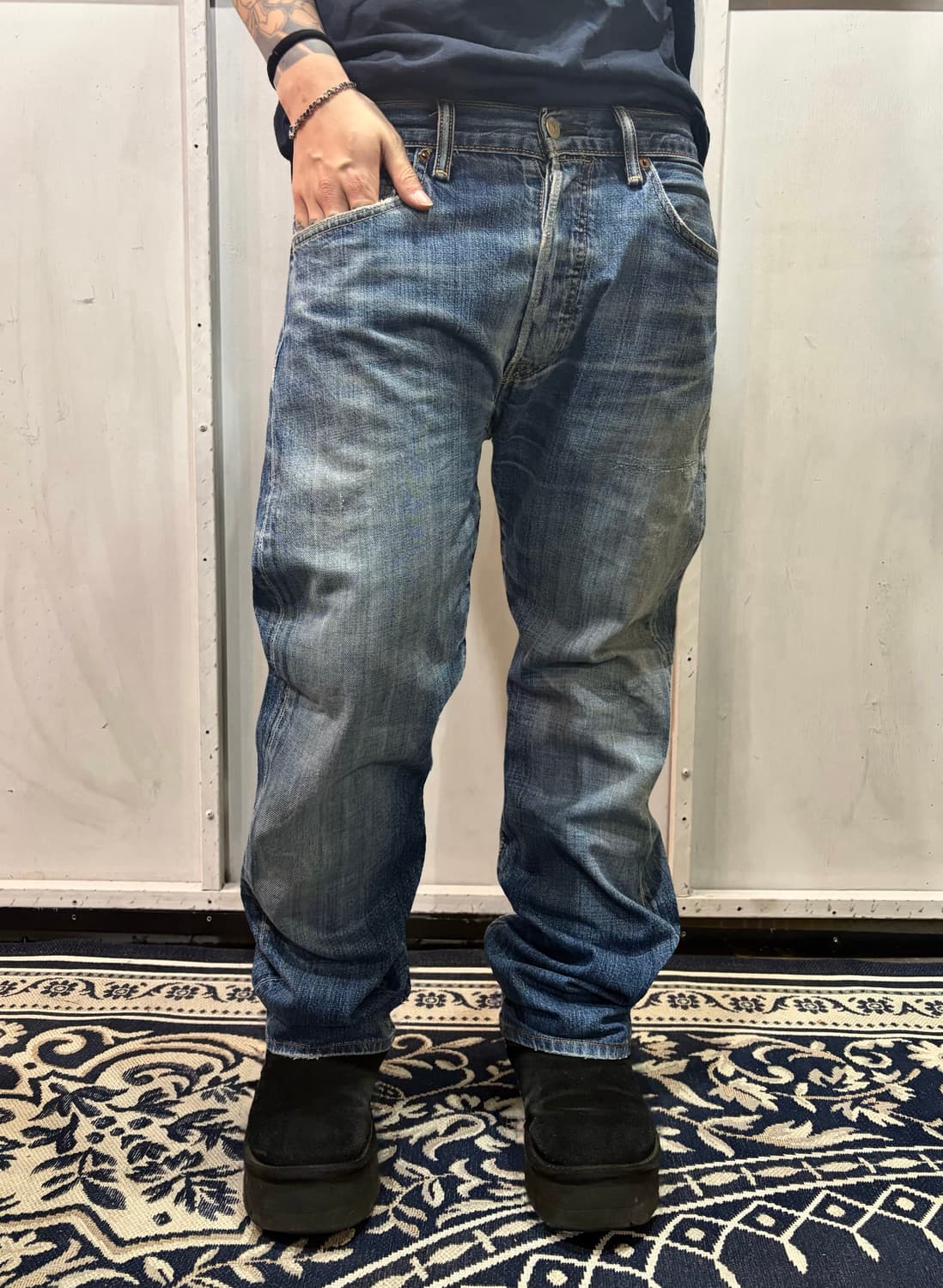 90s LEVIS 501 denim straight pants 상품이미지2
