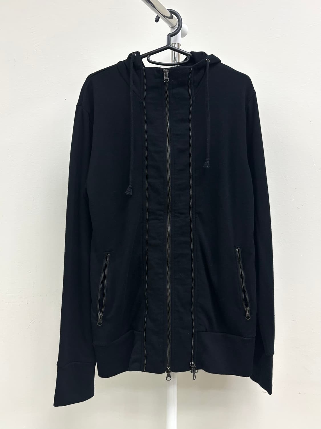 빈티지 투웨이 블랙 후드집업 상품이미지6