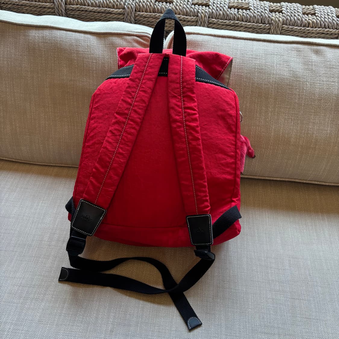 키플링 레드 백팩 + 키링 상품이미지6