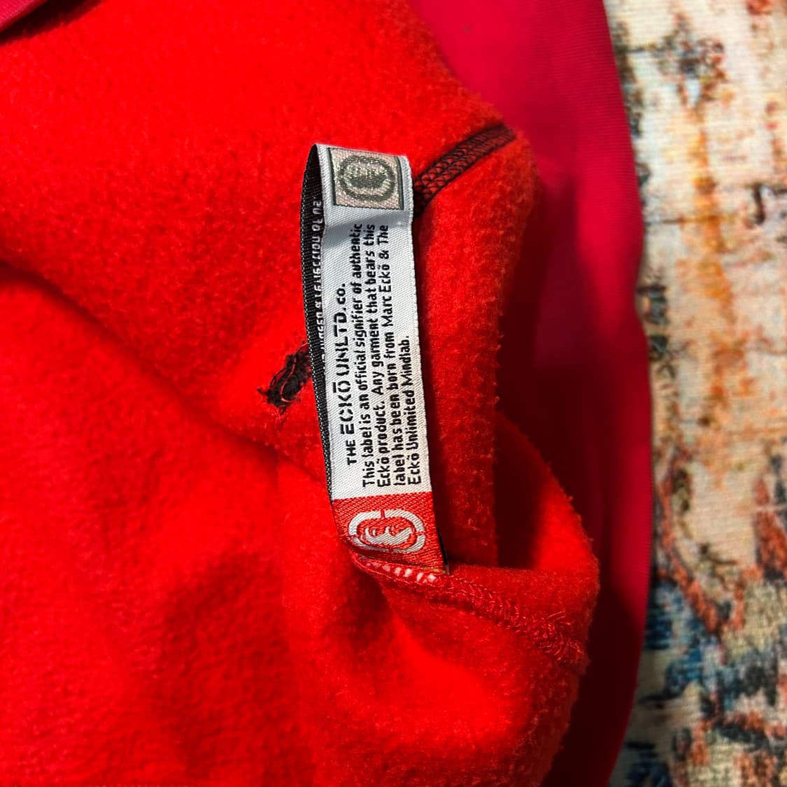 [2XL] 에코 언리미티드 오버핏 레드 후드집업 상품이미지7