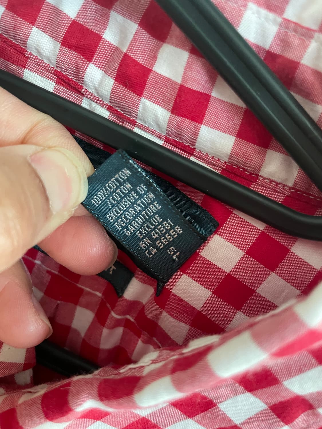 폴로 랄프로렌 깅엄체크 남방 M 상품이미지5