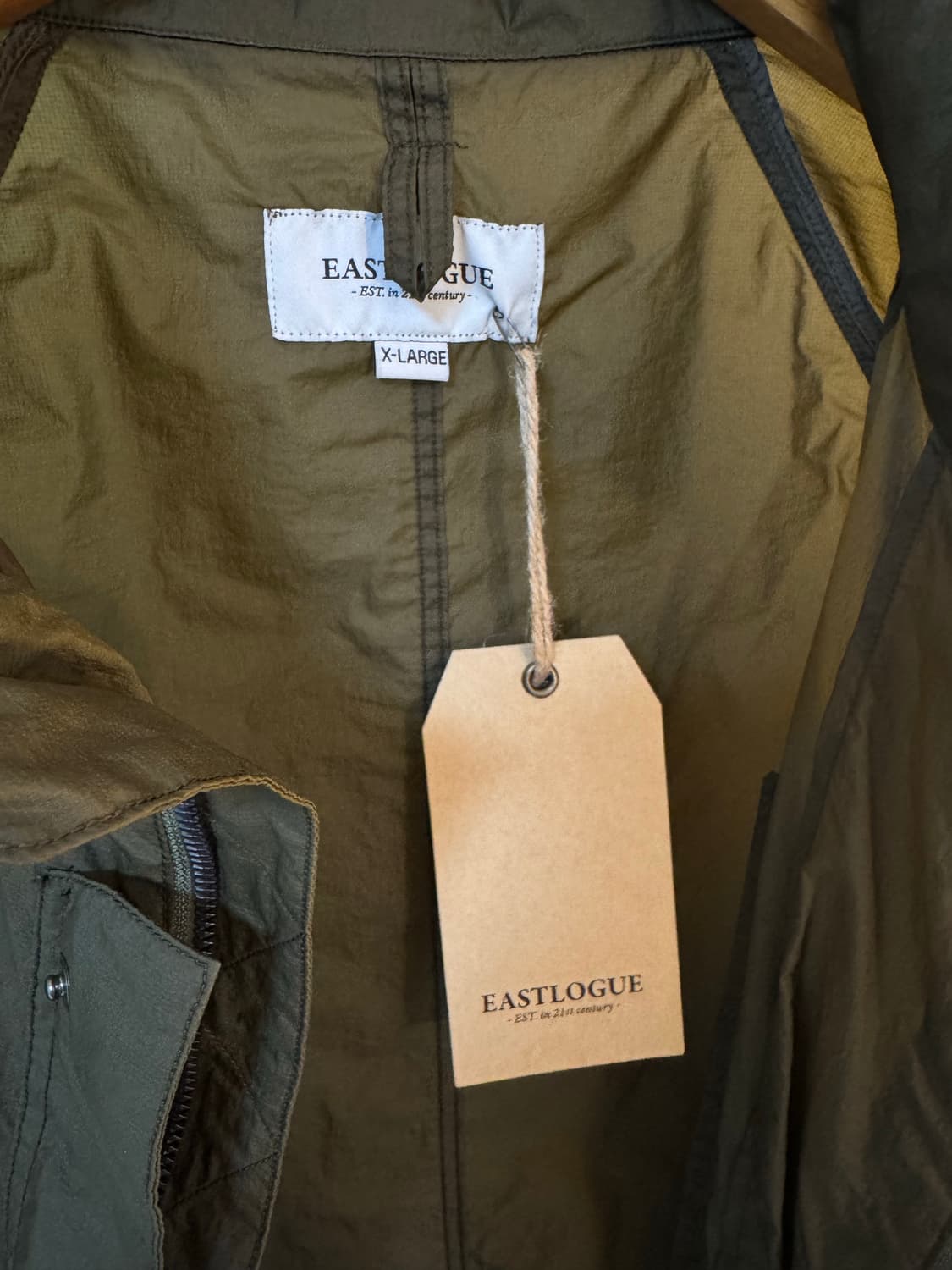 [XL]이스트로그 RAF 라이트 올리브 립스탑 나일론 자켓 상품이미지4