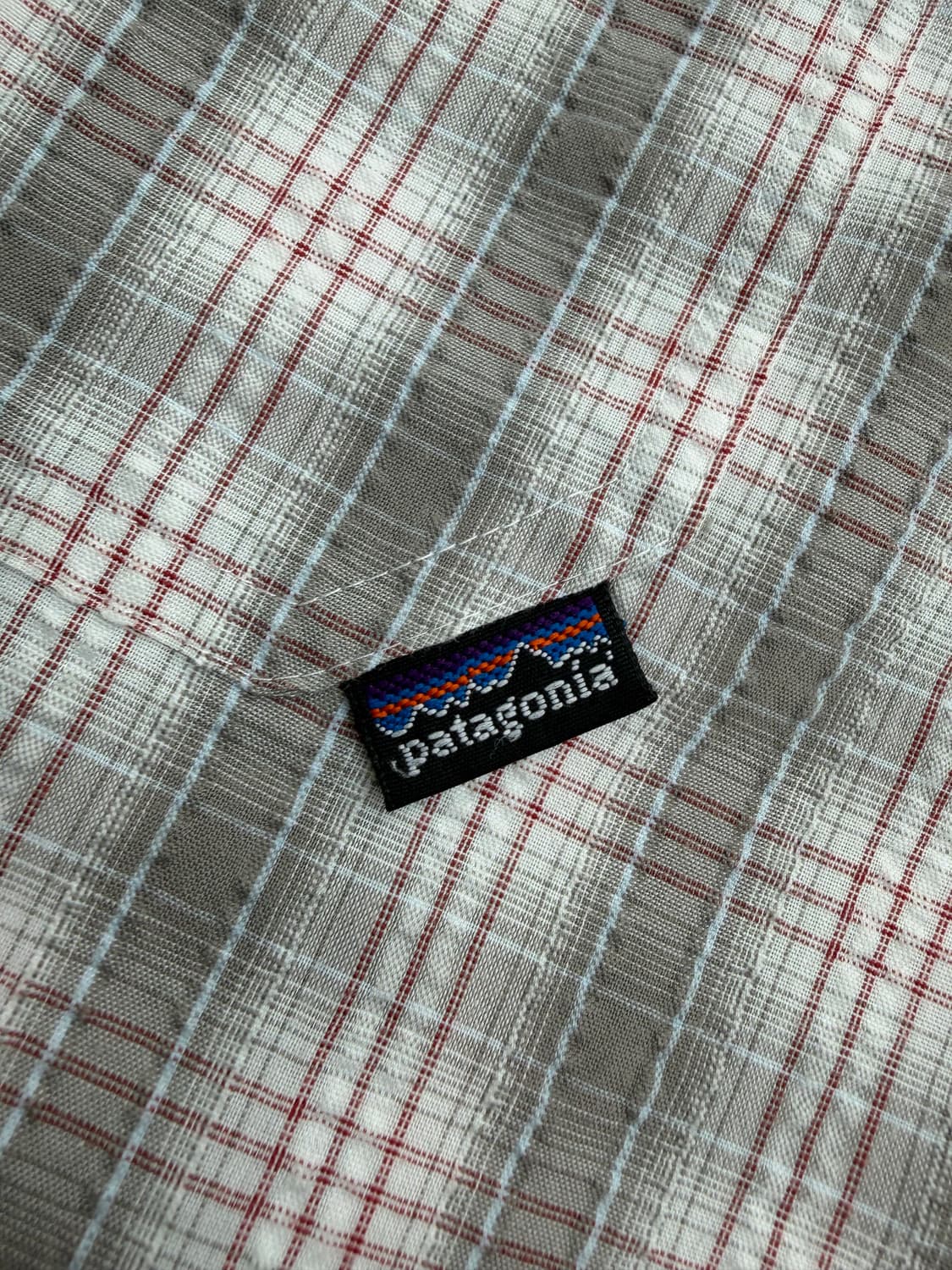 00s Patagonia Plaid Button Up Shirt (bei 상품이미지5