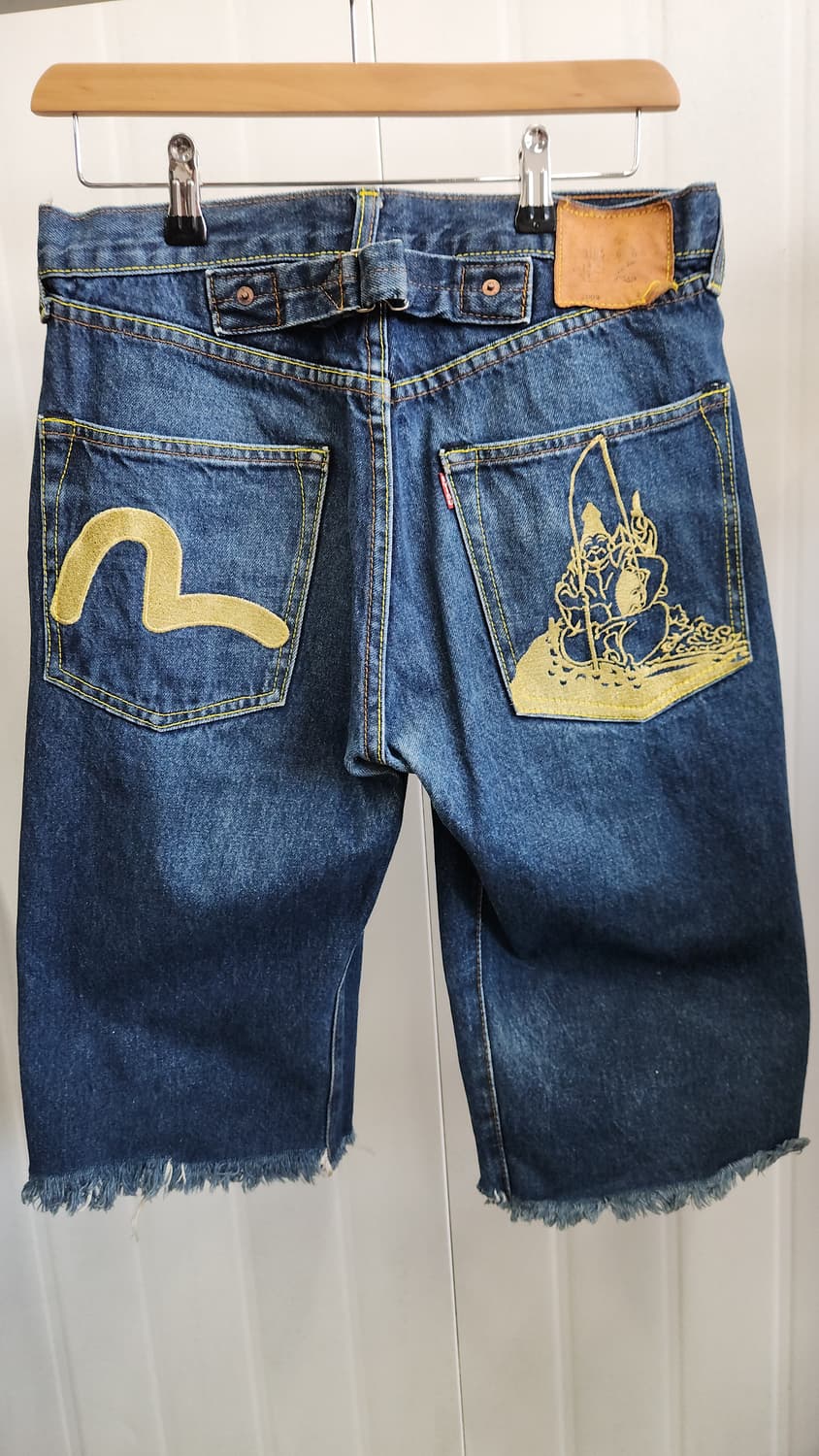 EVISU JAPAN VINTAGE 자수로고  데님 반바지 32사이즈 상품이미지2