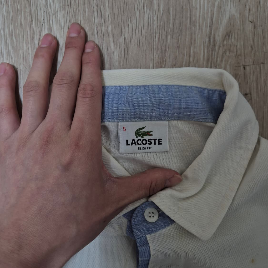 라코스테 슬림핏 로고 와펜 PK 반팔 카라티 (5) 상품이미지6
