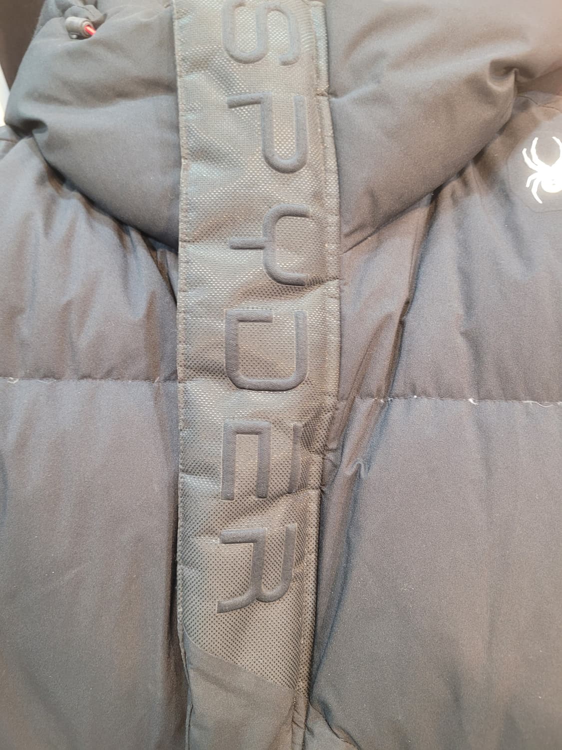 스파이더 롱패딩 블랙 S 상품이미지5