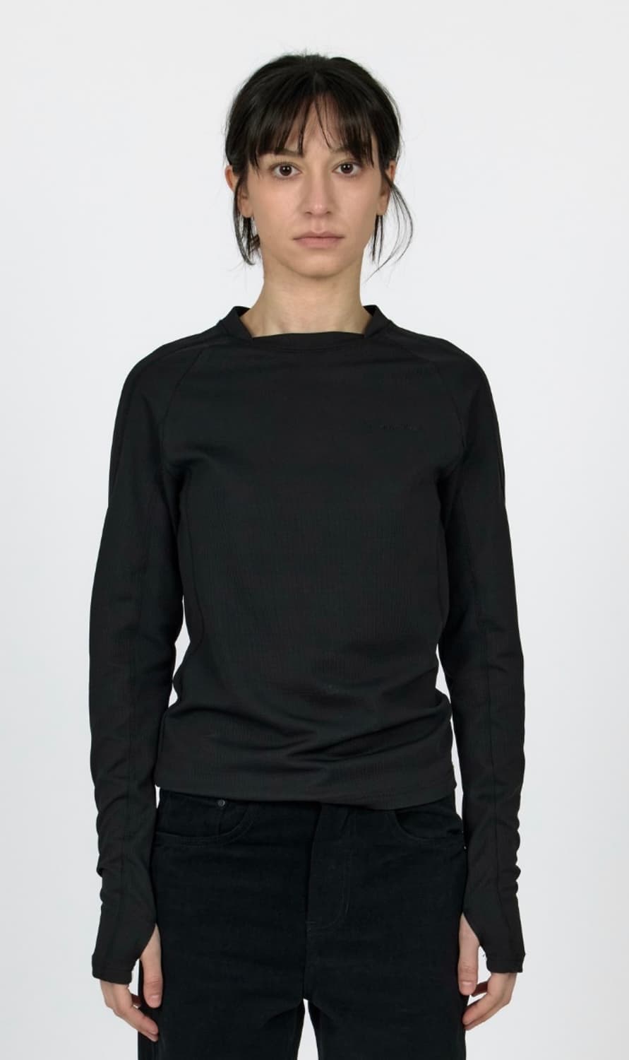 MPa GRID LONG SLEEVE WOMEN (BLACK) 상품이미지1