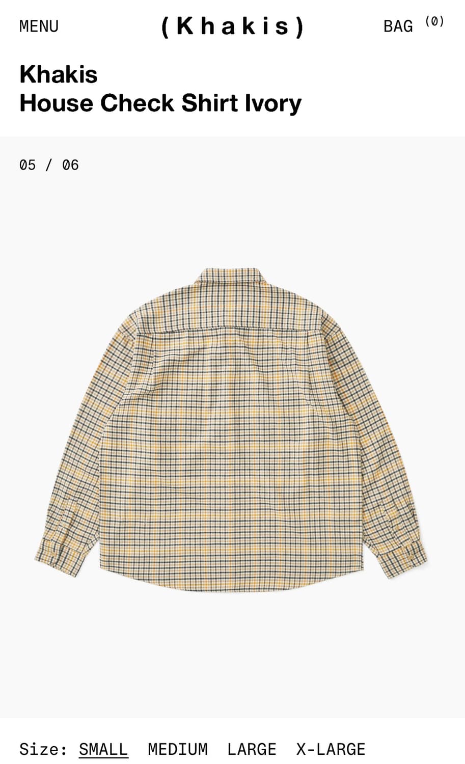카키스 하우스 체크셔츠 상품이미지3