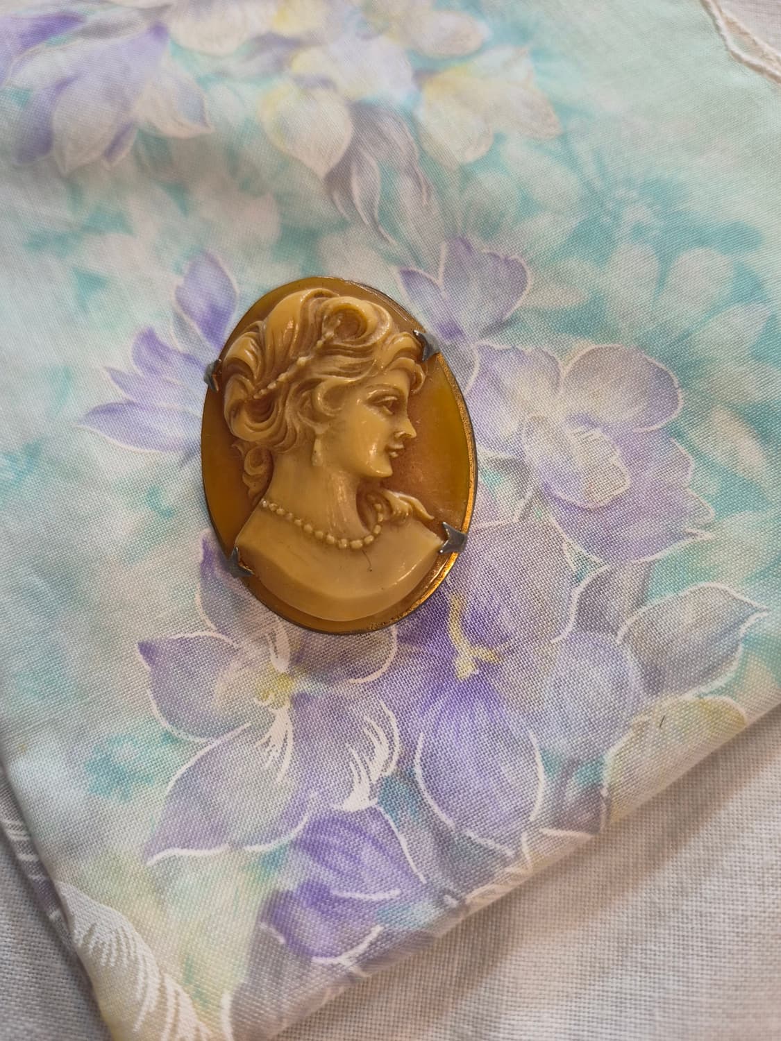 빈티지 리얼쉘 카메오브로치 상품이미지1