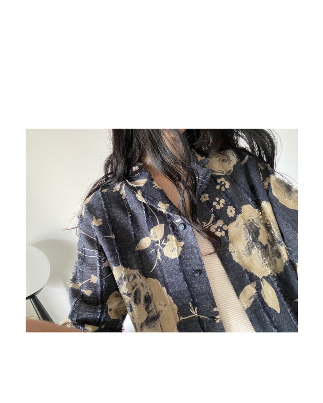 patterned blouse 상품이미지6